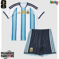 Tanie Strój piłkarski Argentyna Koszulka Podstawowej dla dziecięce MŚ 2026 Krótkie Rękawy (+ szorty)